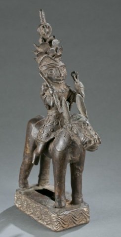 Metal Benin warrior. 20th century. (1 of 6)