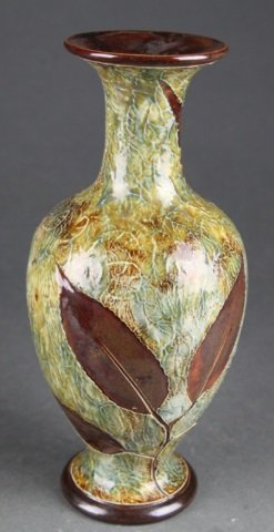 Doulton Lambeth Vase by Elizabeth Atkins, 20th c. (1 of 3)