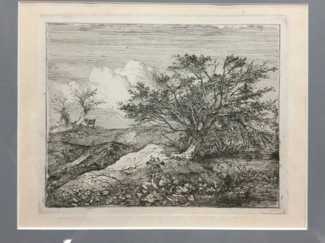 John Crome, selection of 3 framed etchings. (1 of 3)