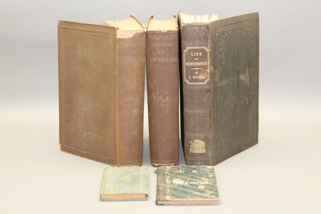5 Vols incl: Palfrey. HISTORY OF NEW ENGLAND. (1 of 6)