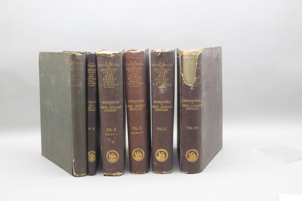 6 Vols: Colorado River + Native American languages: [Powell, John Wesley/Western Geology/Native American Languages] 6 Vols. ++ (J. W. Powell.) EXPLORATION OF THE COLORADO RIVER OF THE WEST AND ITS TRIBUTARIES. Explored in 1869, 1870, 1871, and 1872. Un