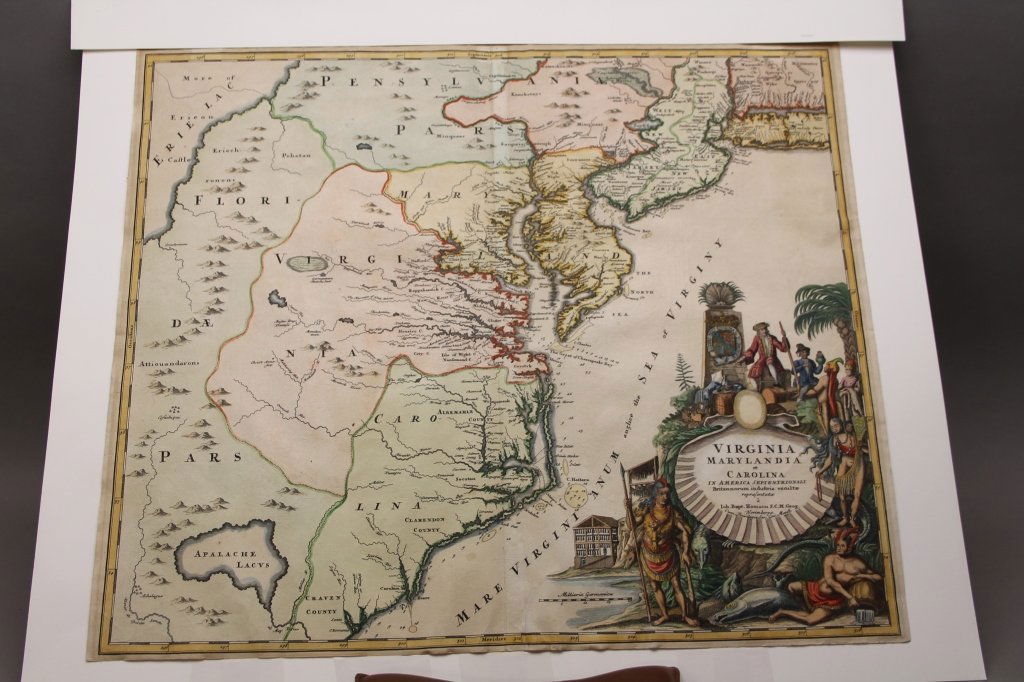 HOMANN: Virginia Marylandia et Carolina, 1730-60 (1 of 6)