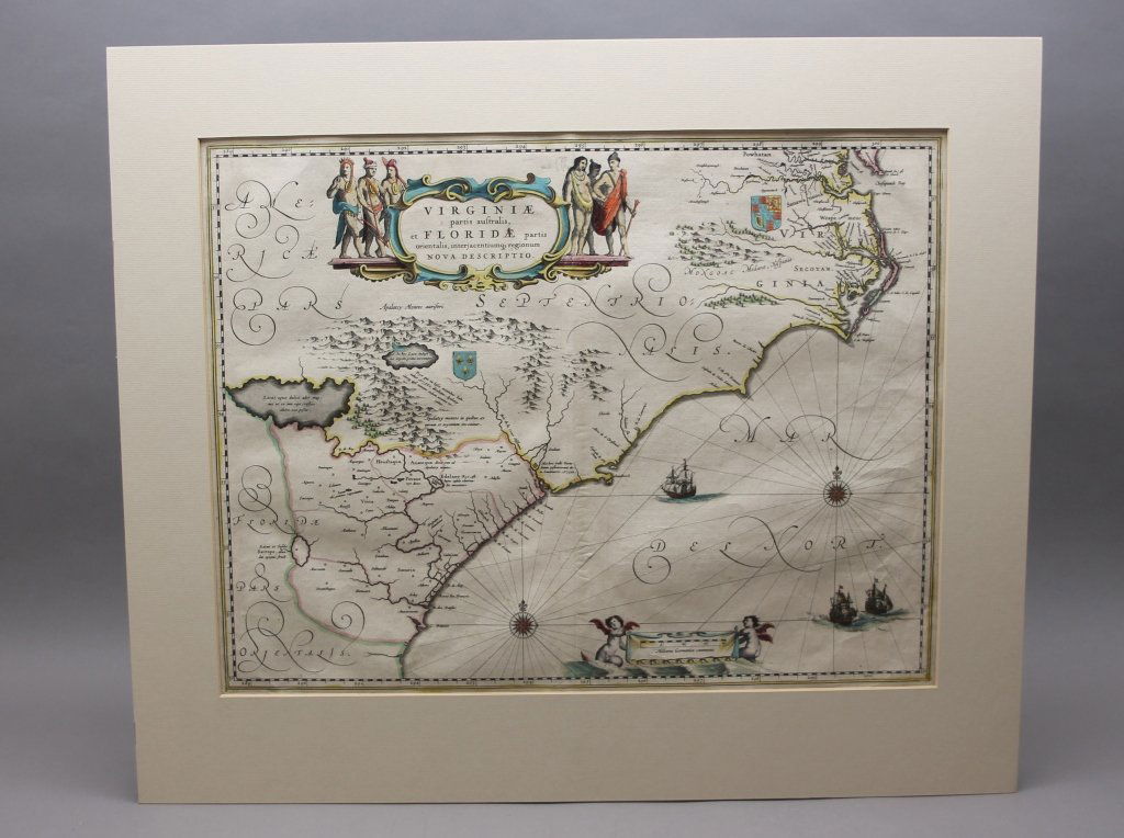 BLAEU: Virginiae Partis Australis, Floridae Partis (1 of 10)