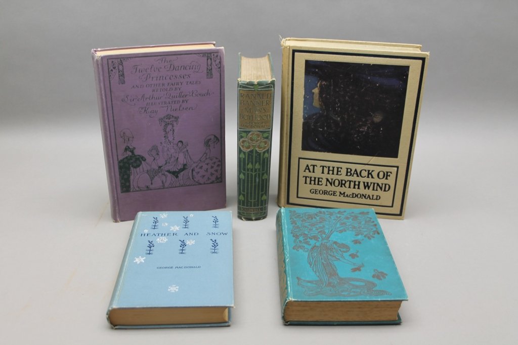 5 books incl: AT THE BACK OF THE NORTH WIND. (1 of 7)