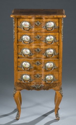 French Louis XVI style lingerie chest, 20th c. (1 of 5)