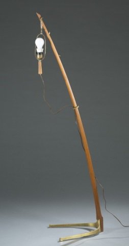 Mid-Century modern wishbone base floor lamp. (1 of 5)