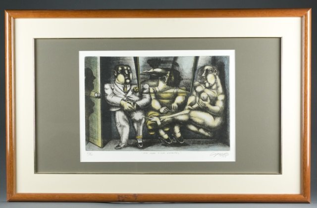 "Don Juan Y Sus Amantes," etching, 1988. (1 of 8)