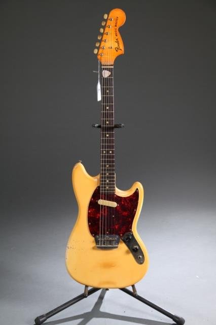 A Fender Musicmaster electric guitar, Serial #: 36 (1 of 3)