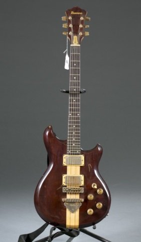 An Ibanez musician electric guitar, Serial #: A826 (1 of 2)