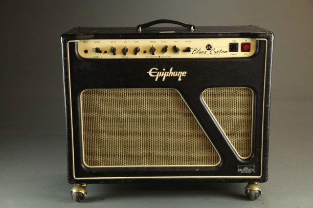 An Epiphone Blues Custom 30W amp, Serial #: 180207 (1 of 4)