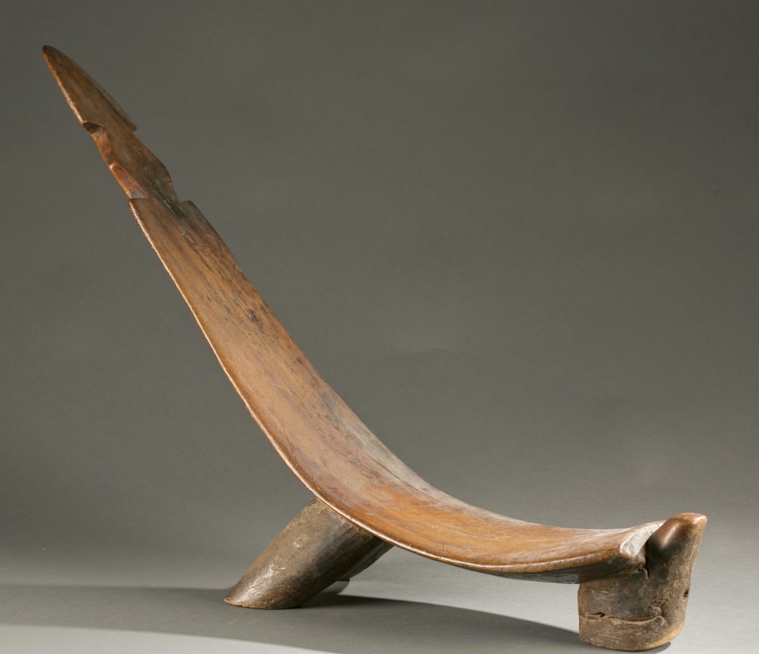 Lobi stool with three legs, 20th century. (1 of 6)
