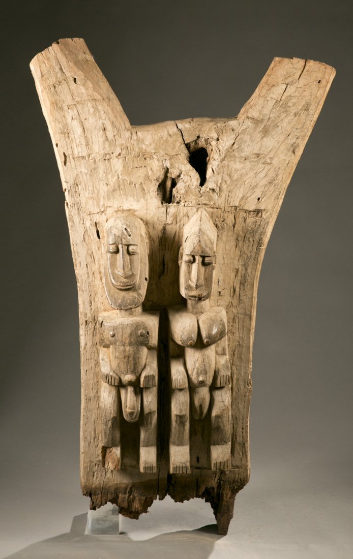 Dogon multi figure house post, first half 20th c. (1 of 7)