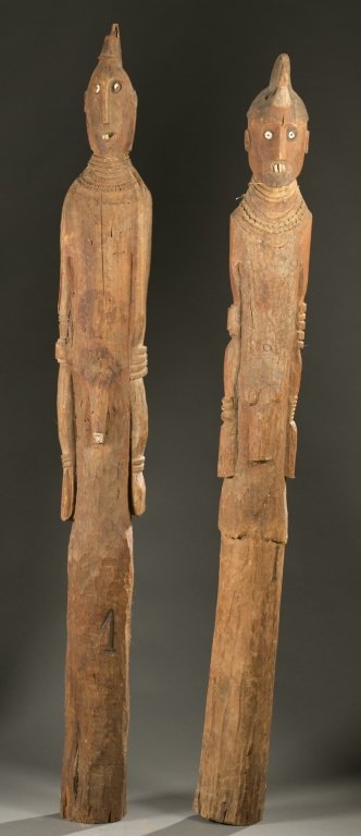 Pair of Konso Commemorative figures, 20th c. (1 of 10)
