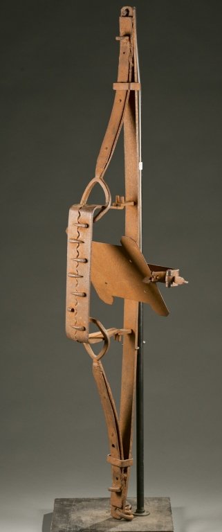 Iron animal trap, 20th century. (1 of 4)