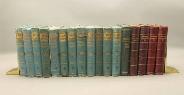 THE STRAND MAGAZINE. 17 Vols. Sherlock Holmes.: [Doyle, Arthur Conan] THE STRAND MAGAZINE. 17 Vols: Vols II-V, X-XIII, XV, XVIII-XIX, XXII-XXIII, XXVI-XXVIII, XLIX. (Each vol semiannual, July 1891 to June 1893, July 1895 to June 1897, Jan.-June