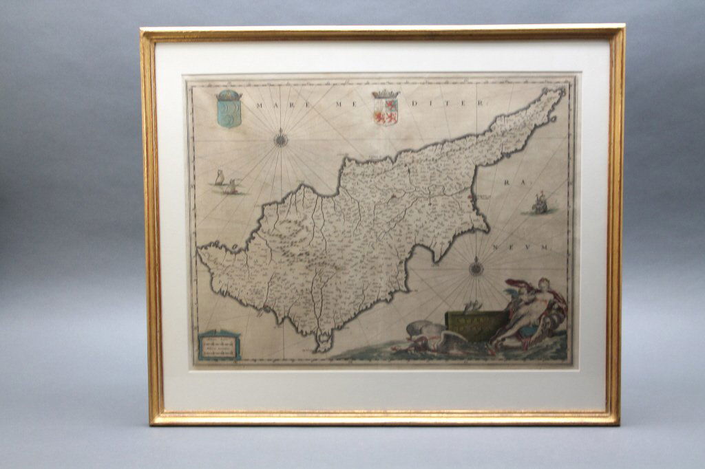 CYPRUS INSULA. [Ca 1630s-40s]. Map. (1 of 3)
