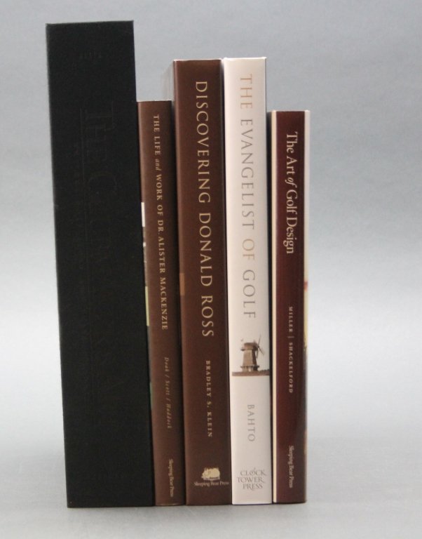 5 Golf books incl: THE LIFE... ALISTAIR MACKENZIE. (1 of 6)