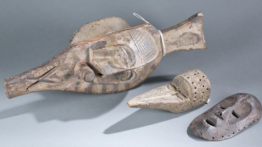 A group of three face masks. (1 of 10)