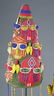A group of three beaded crowns. - 2