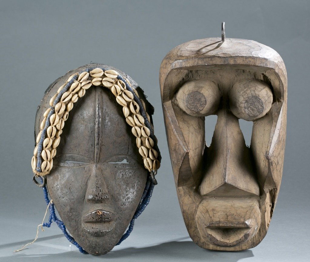 A group of two face masks. (1 of 10)