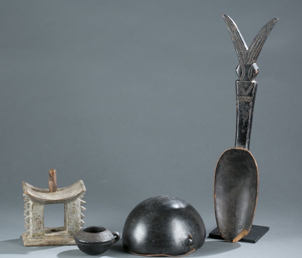 A group of four African items. (1 of 9)