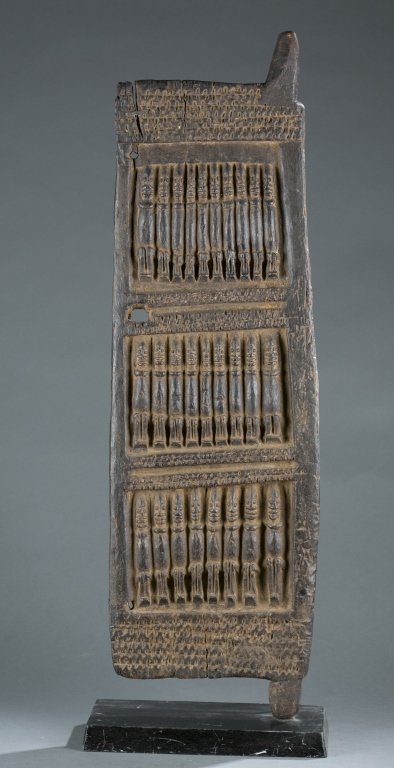 A carved wooden door. (1 of 4)
