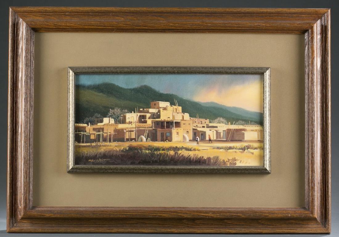 Charles H. Pabst, Native American Village, o/c. (1 of 4)