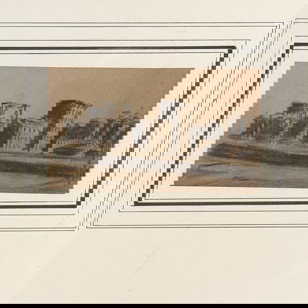 Style of Edward Hopper, City Street.: Style of Edward Hopper. American, 1882 - 1967. City Street. Circa 1940. Crayon and Pencil on toned Paper. 4 1/4 x 7 1/4 Inches. In good condition, Sheet is glued to back mat. Not examined out of the f