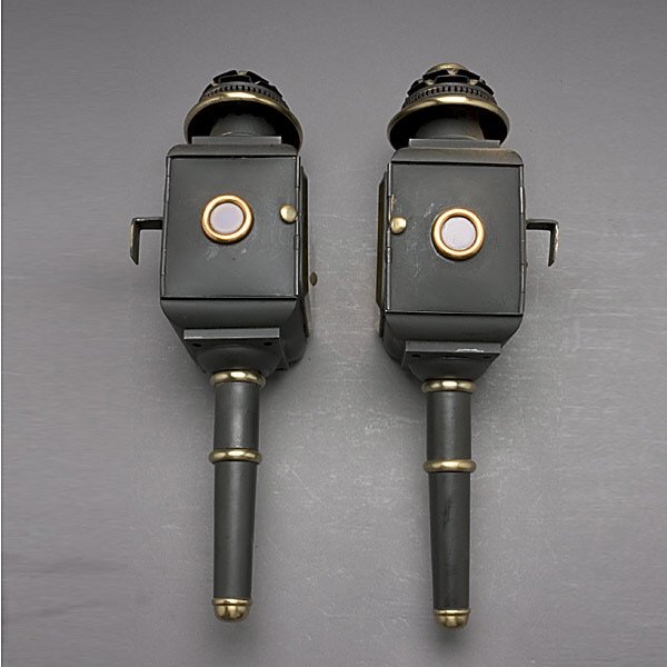 Pair of French Wall Mounted Carriage Lamps
