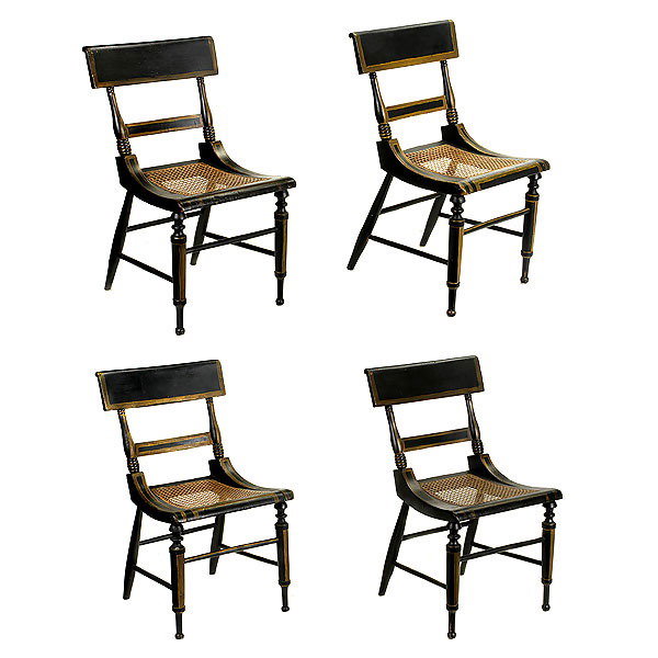 Four American Painted Chairs