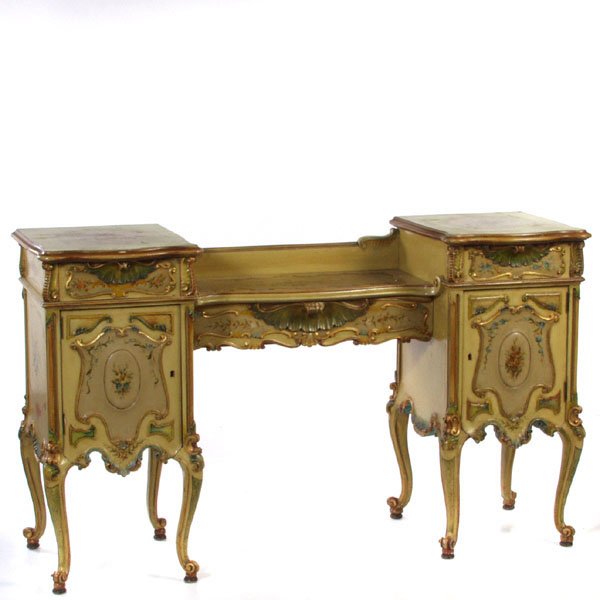 Rococo Style Painted Bedroom Suite - 5
