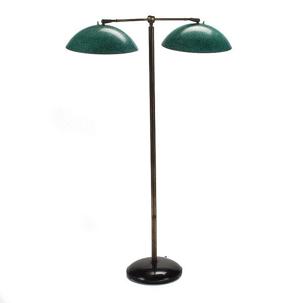 Floor Lamp with double Fiberglass Shades