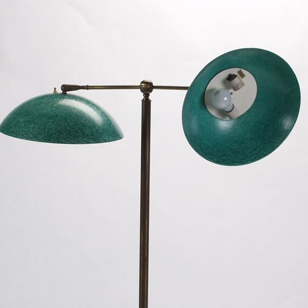 Floor Lamp with double Fiberglass Shades - 5