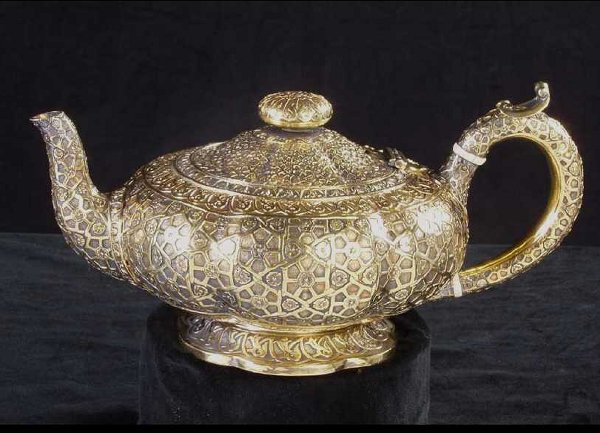 English Victorian Silver-Gilt Teapot