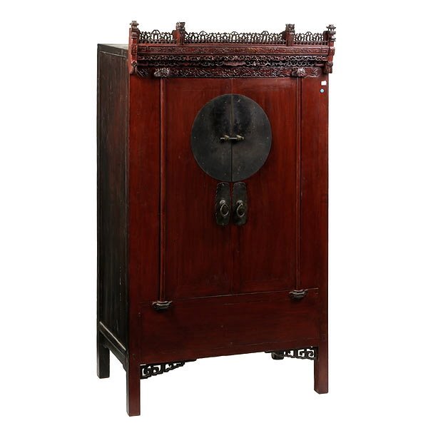 Tansu with Carved Cornice
