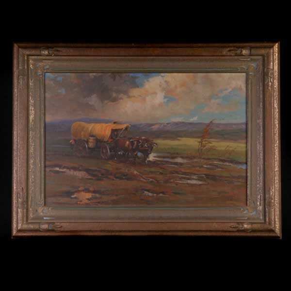 Lillywhite, Pioneer Landscape, Oil