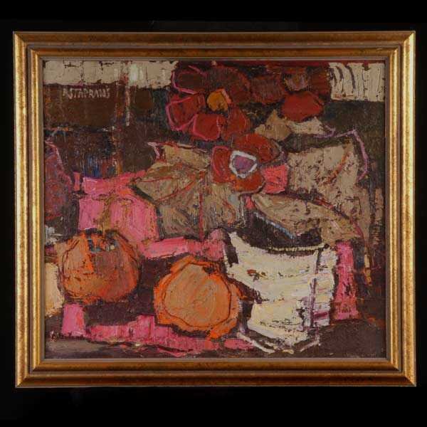 R. Staprans, Still Life, Oil Painting