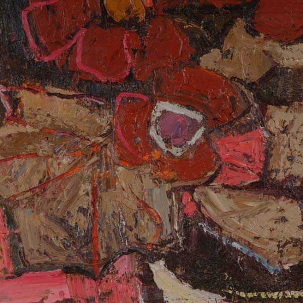 R. Staprans, Still Life, Oil Painting - 3