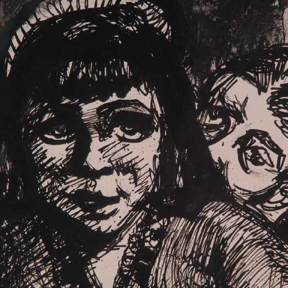 Berkowitz, Night Club, Pen and Ink. - 3