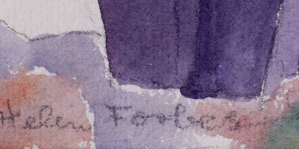 Helen Forbes Iceboats, watercolor - 4