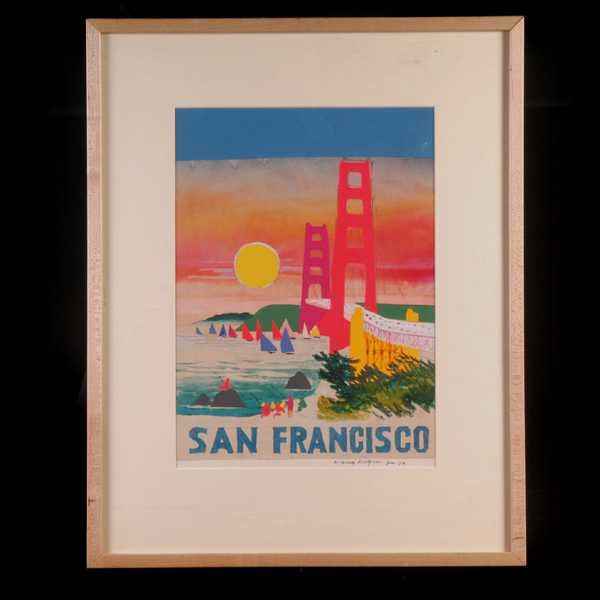 Dong Kingman, San Francisco, Collage. - 2