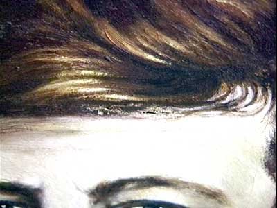 JFK's signed portrait oil painting; - 2