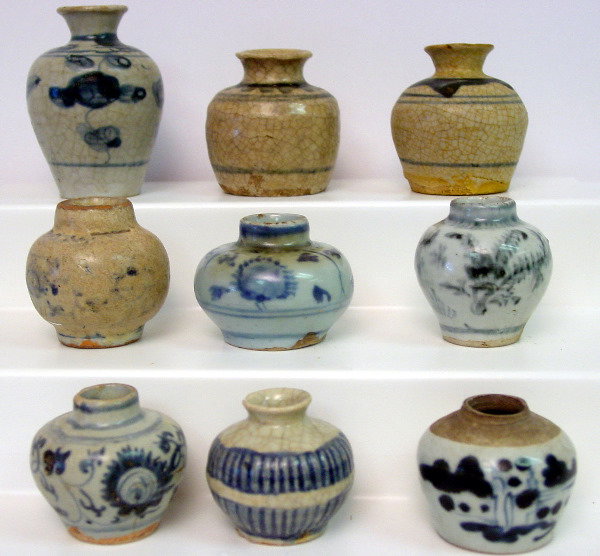Vietnamese Annamese Ming Blue and White Jarlets &
