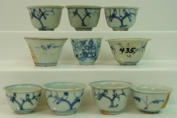 Southeast Asian Ming Blue and White Cups