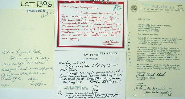 Tipper Gore, Lynda Robb etc Letters