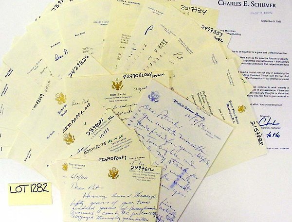 Senatorial Notes, 27 Signed