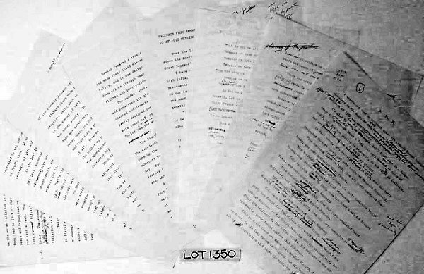 Jimmy Carter AN on Speech Drafts