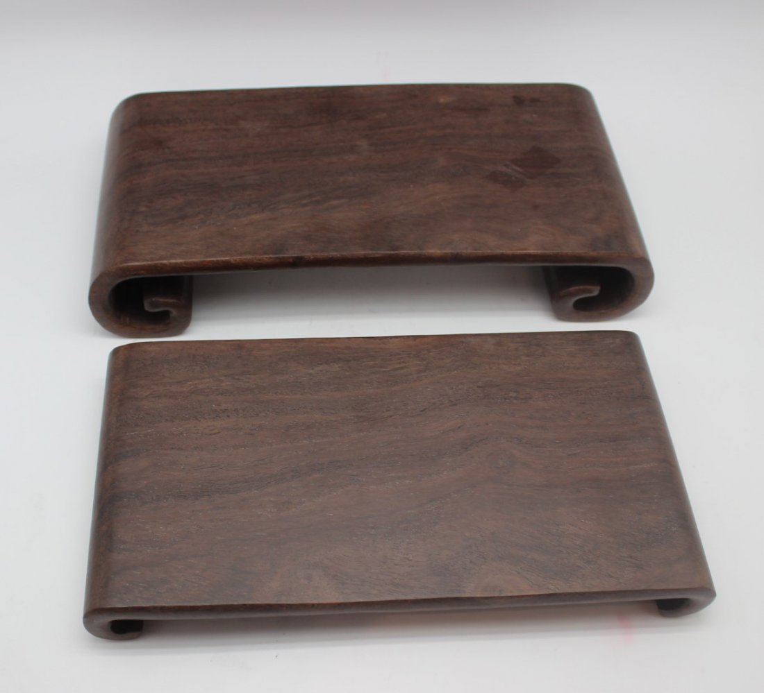 TWO HARD WOOD STANDS (1 of 2)