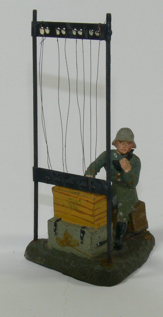 Lineol Vermittlungsstelle. Masse handbemalt. Gemarkt. 7: Lineol Vermittlungsstelle. Masse handbemalt. Gemarkt. 7 cm - Serie. Guter Zustand.