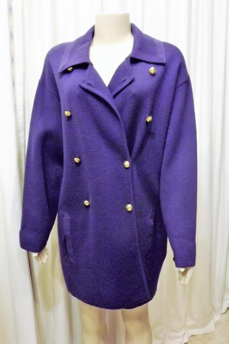 Ferragamo Sweater Coat with Grosgrain ribbon details, (1 of 2)